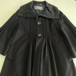 Sportmax Pleated Wool Coat